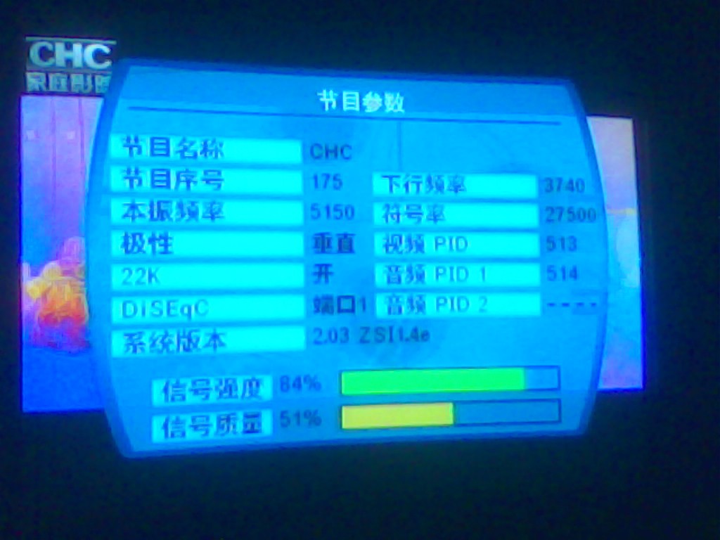 中星6BCTV1参数速览